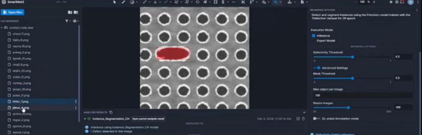 Interface Smart3 de classification des défauts