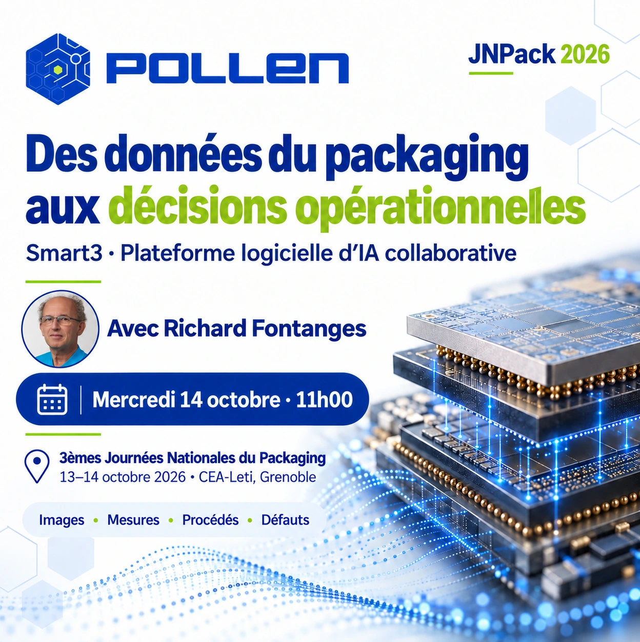 Visuel Pollen JNPack 2026 avec Richard Fontanges