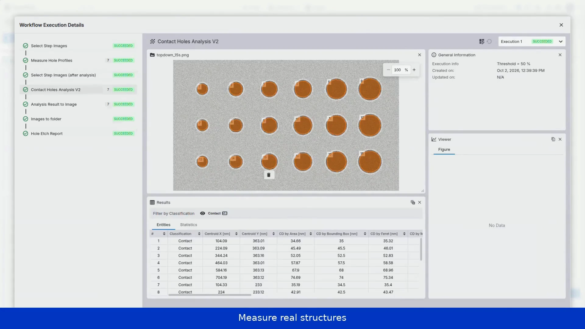 Capture de la vidéo Smart3 : analyse et mesures des structures